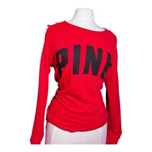 Y2K PINK Victoria's Secret Bold Red Sweatshirt